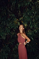 ROBE MIDI ASYMÉTRIQUE DÉCOR