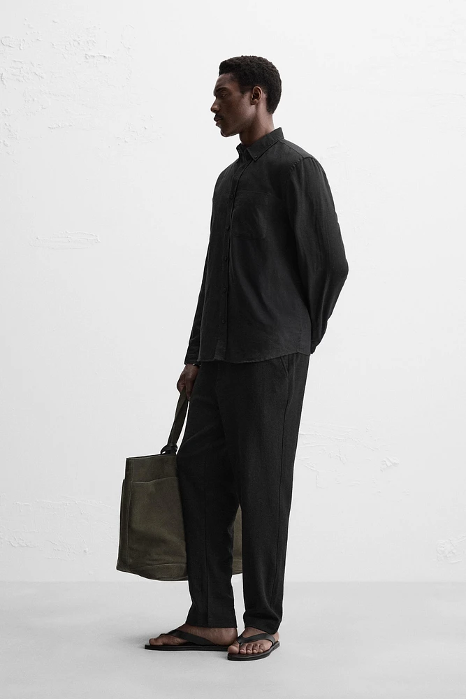 PANTALON À TEXTURE