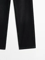 Mid-rise straight-leg regular length jeans