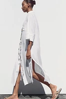 ROBE CHEMISE EN LIN