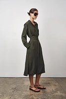 ROBE MI-LONGUE CEINTURE ZW COLLECTION