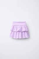 SCHIFFLY RUFFLE WAIST SKIRT