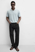 COTTON-SILK KNIT POLO