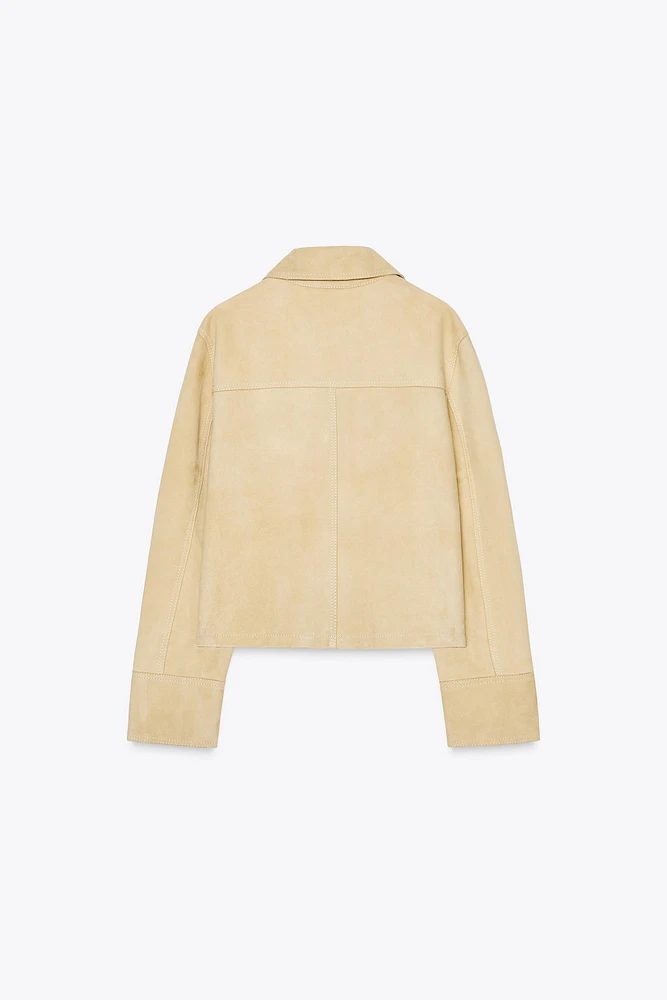 ZW COLLECTION LIMITED EDITION 100% SUEDE JACKET