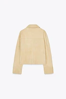 ZW COLLECTION LIMITED EDITION 100% SUEDE JACKET