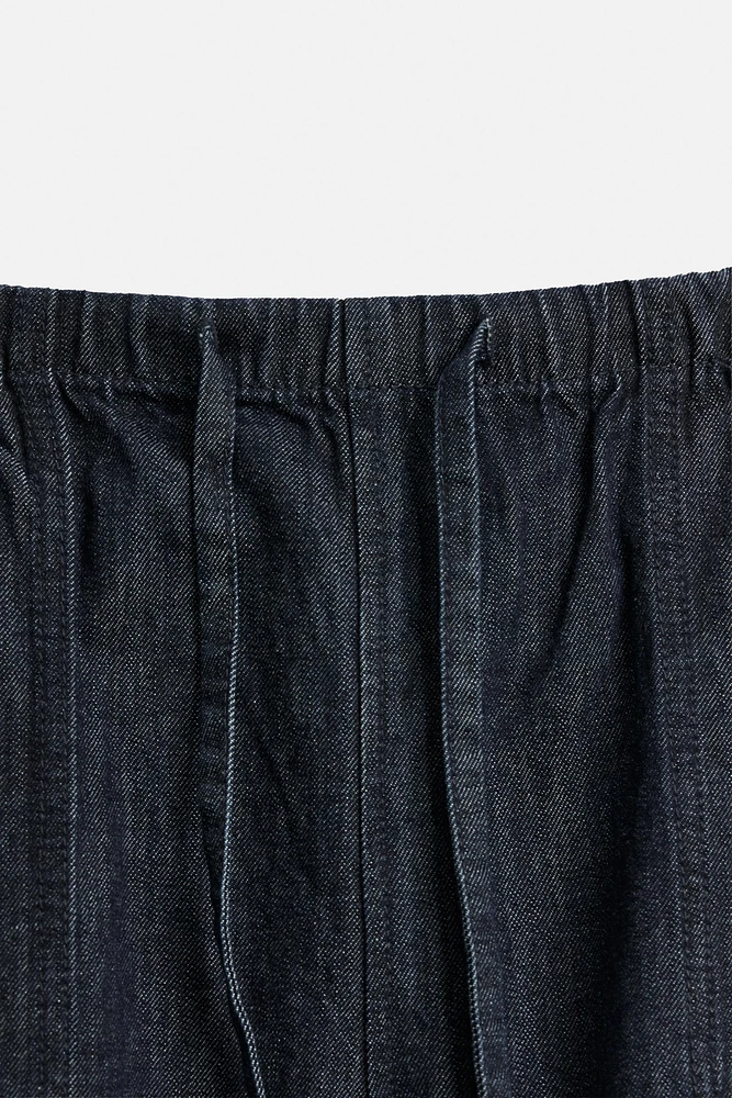 RELAXED FIT DENIM SHORTS