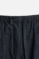 RELAXED FIT DENIM SHORTS
