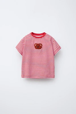 PATCH STRIPED T-SHIRT