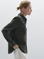 Flowing 100% linen shirt