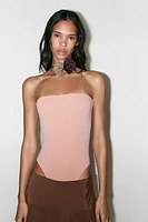 STRETCH BANDEAU BODYSUIT