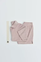 ENSEMBLE JOGGING POLO ET BERMUDA ÉPONGE ÉTIQUETTE