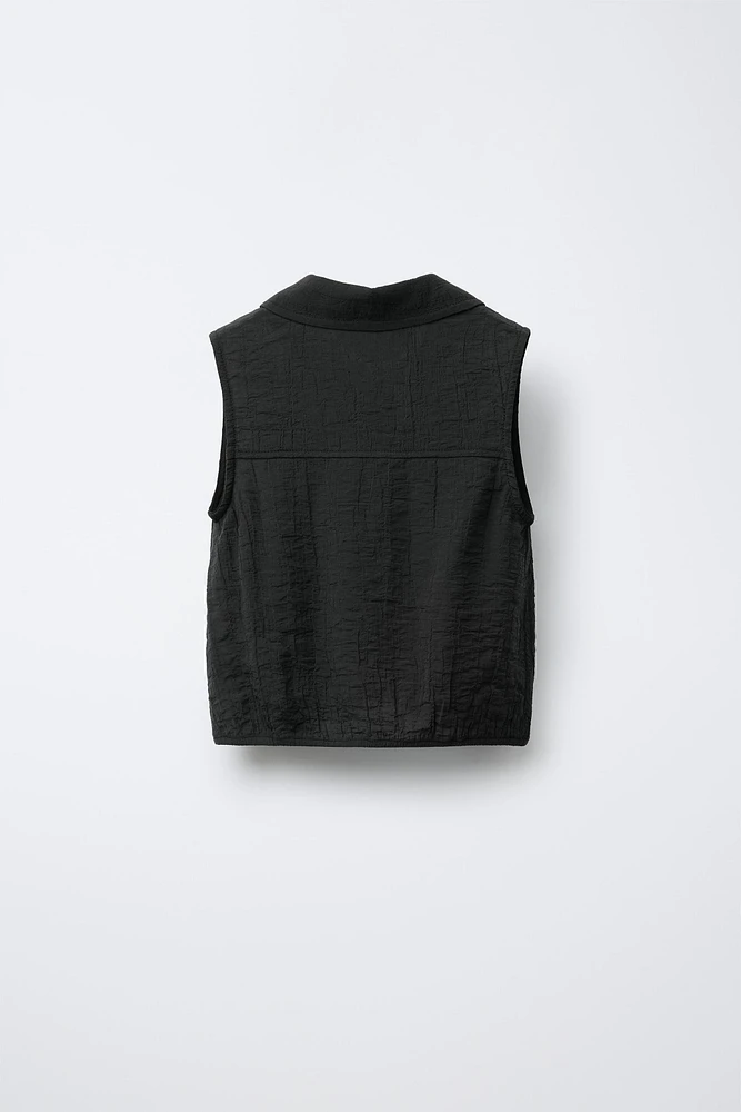 WRINKLED EFFECT SHIRT