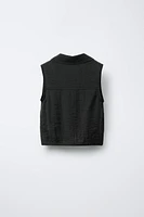 WRINKLED EFFECT SHIRT