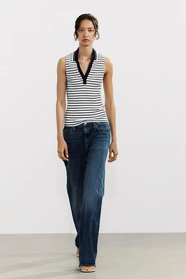 RIBBED POLO