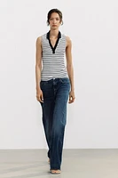 RIBBED POLO