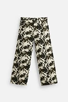 PANTALON RELAXED FIT À IMPRIMÉ ANIMAL