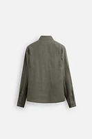 100% LINEN OVERSHIRT