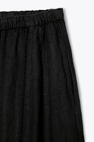 PANTALON LARGE 100 % LIN COLLECTION ZW