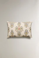 HOUSSE DE COUSSIN COTON FLEURS