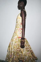 ZW COLLECTION LINEN PRINT DRESS