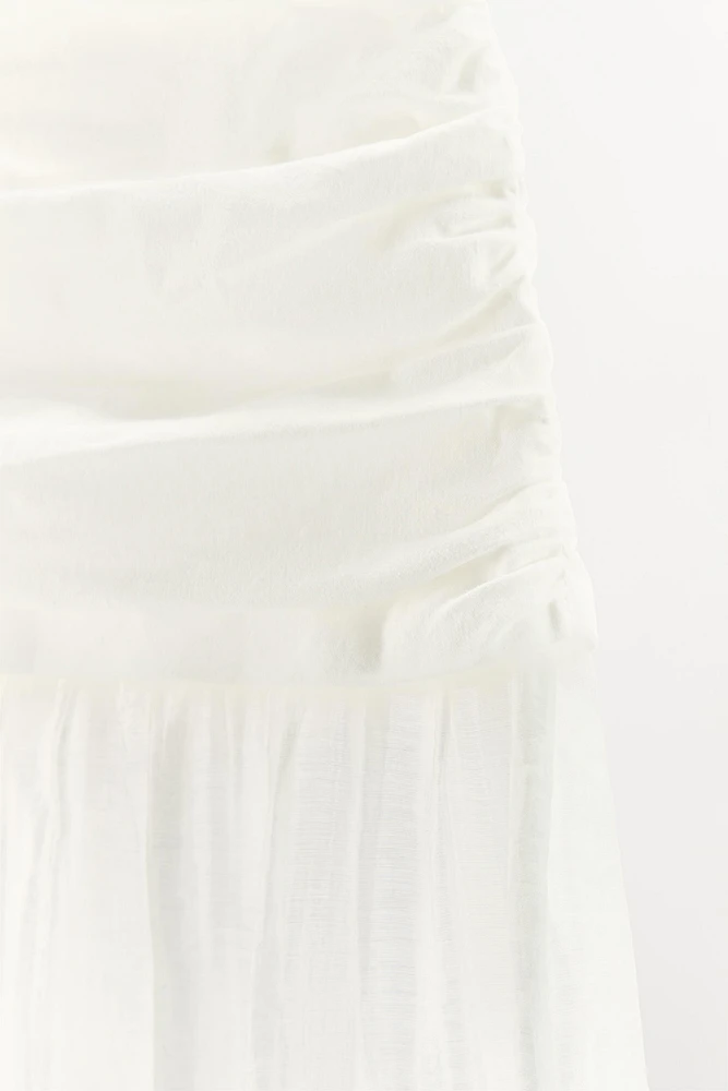 COMBINATION MIDI SKIRT