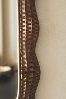 IRREGULAR RATTAN WALL MIRROR