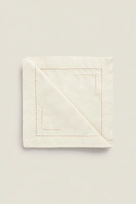 HEMSTITCHED COTTON NAPKINS (PACK OF 2)