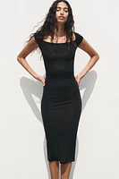 POLYAMIDE MIDI DRESS