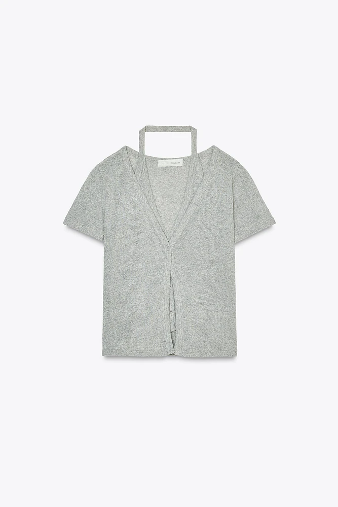 T-SHIRT DOUBLE HALTER