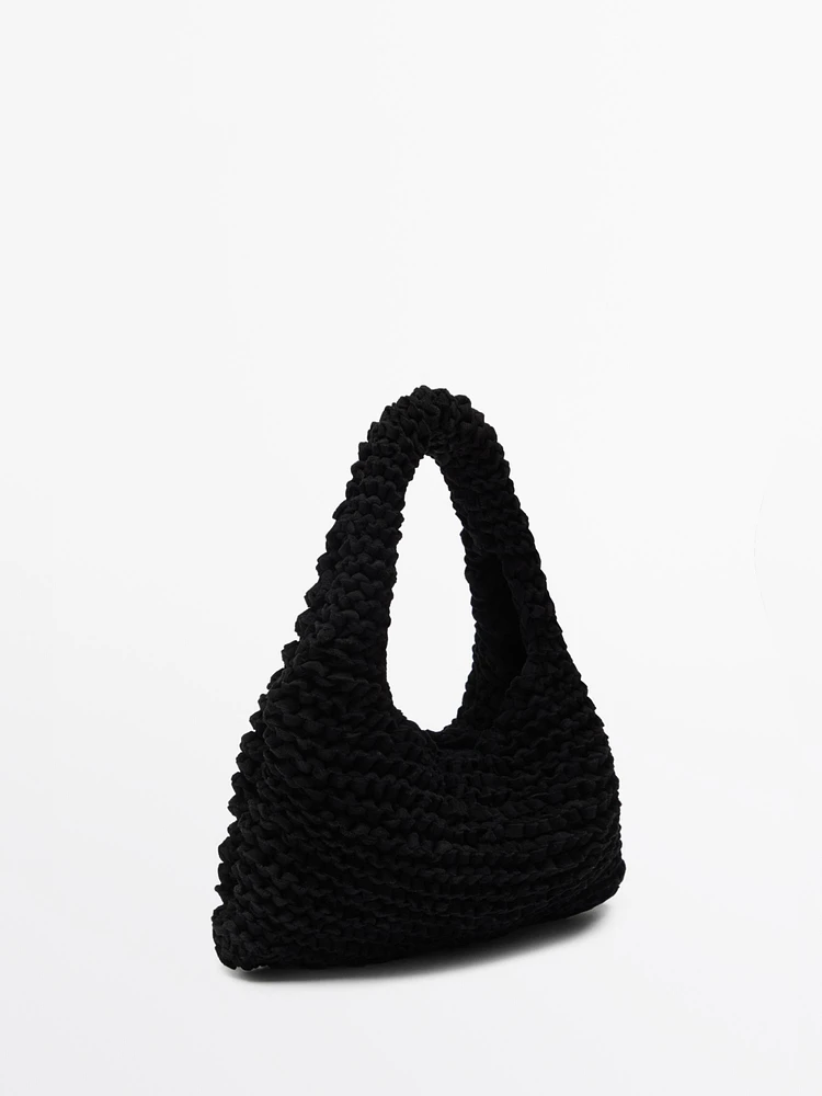 Mini split suede crochet bag - Limited Edition