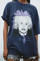 T-SHIRT EFFET DÉLAVÉ ALBERT EINSTEIN™