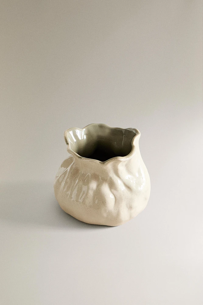 ARTICHOKE CERAMIC VASE