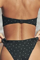 POLKA DOT TULLE BIKINI TOP