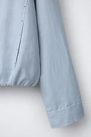 LINEN STUDDED JACKET