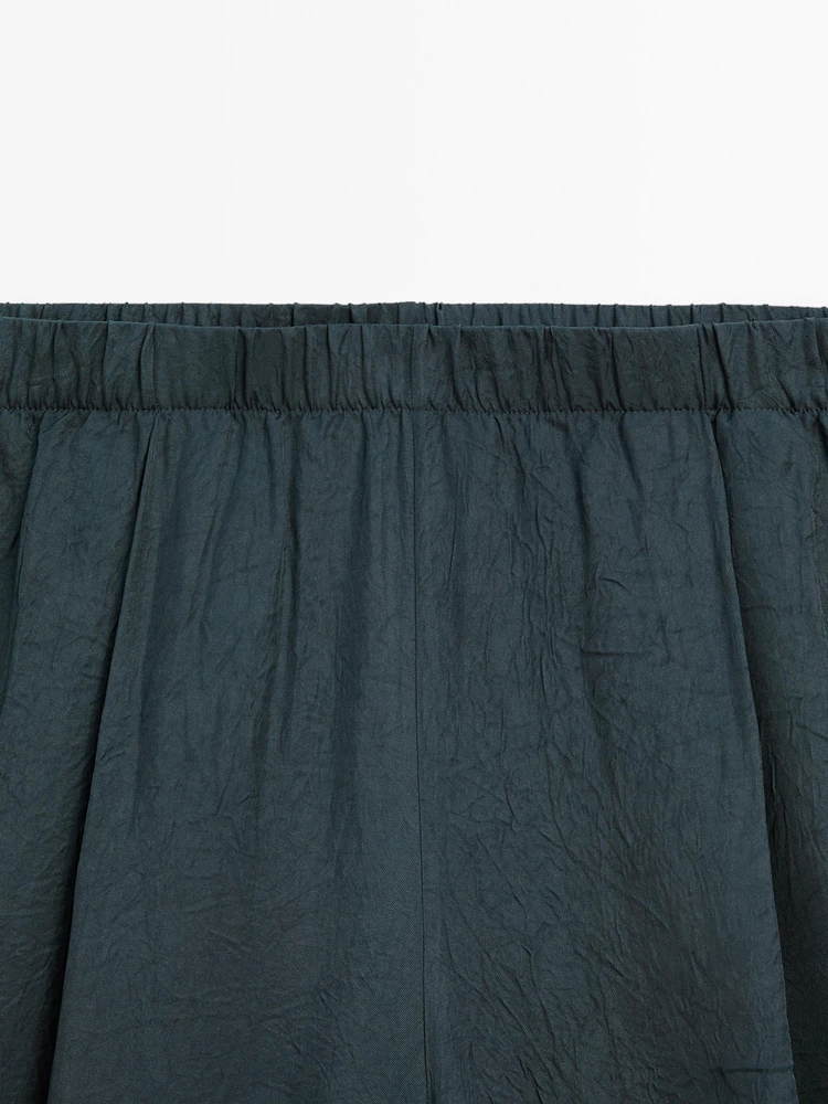 Pantalon fluide effet froiss