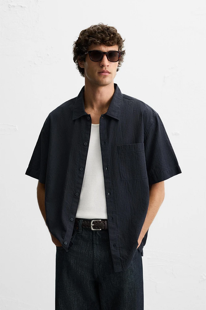 CHEMISE JACQUARD COTON - LYOCELL