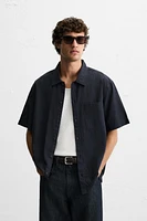 CHEMISE JACQUARD COTON - LYOCELL