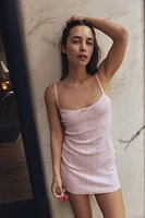 FLORAL POINTELLE DRESS