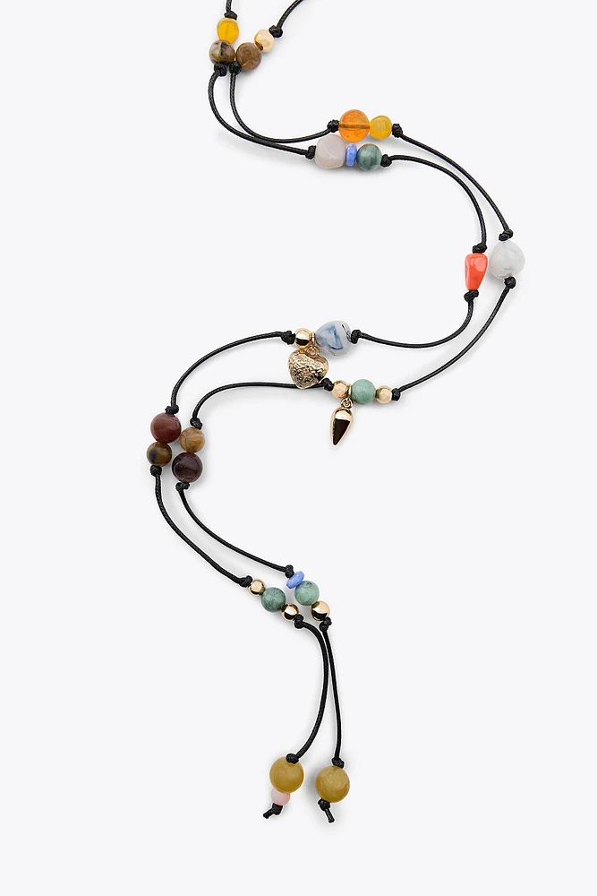 COLLIER LACET MULTIPOSITION FANTAISIE