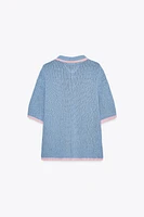 VESTE POLO EN MAILLE
