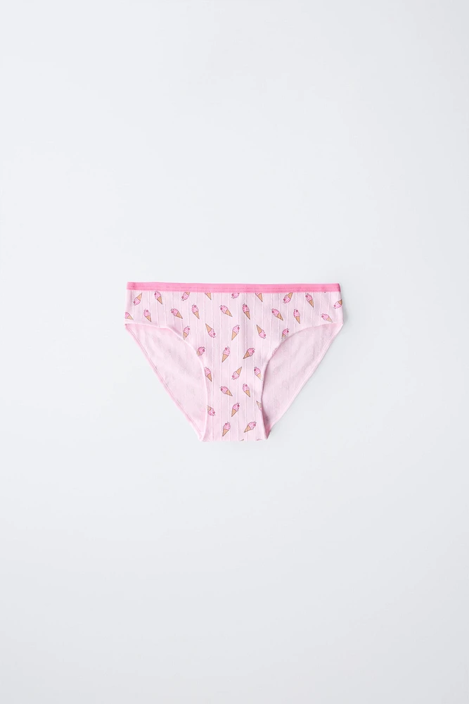 6- ANS/ LOT DE SIX CULOTTES GLACES