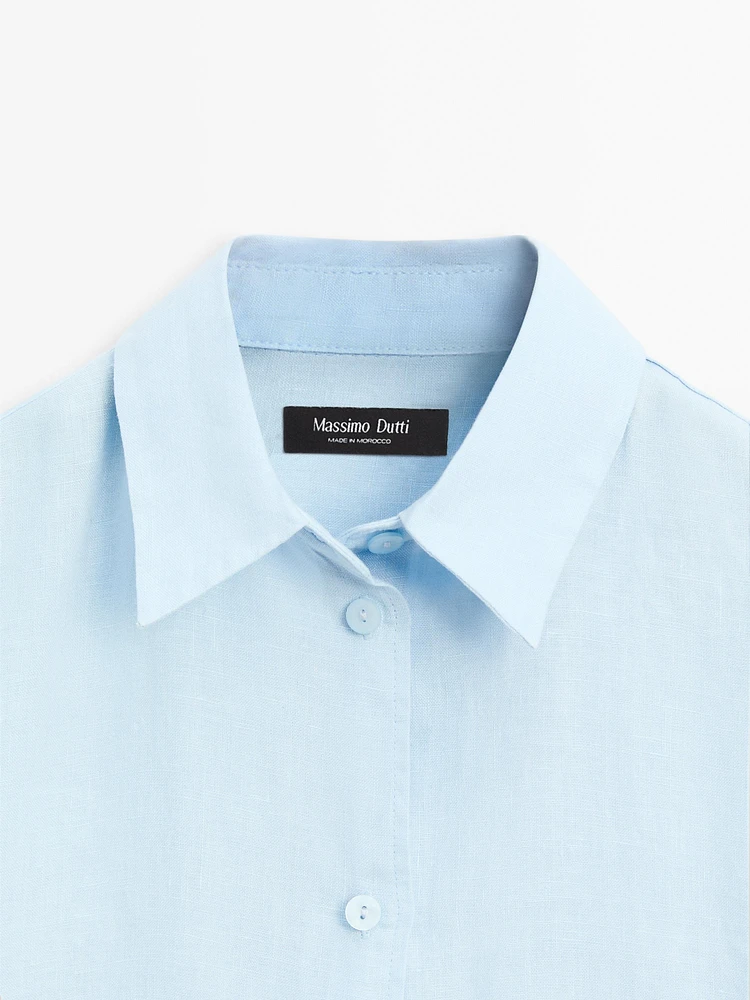 Flowing 100% linen shirt