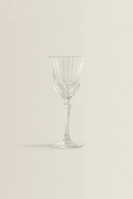 VERRE À VIN TAILLÉ CRISTALLIN