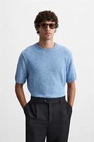 IRREGULAR JACQUARD KNIT SHIRT