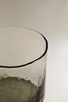 HAMMERED GLASS TUMBLER