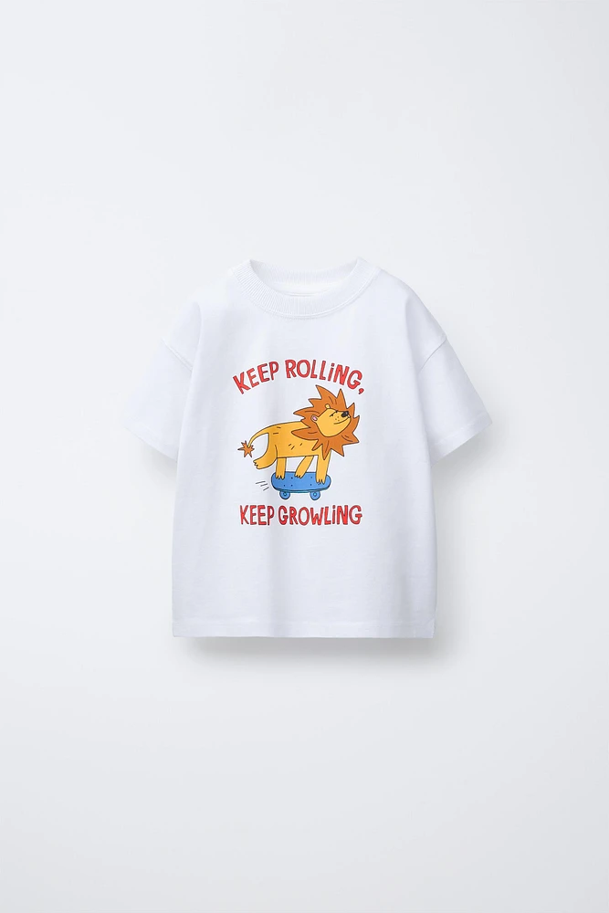 T-SHIRT À IMPRIMÉ ANIMALIER