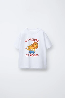 T-SHIRT À IMPRIMÉ ANIMALIER