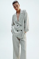 SEQUINED STRIPED BLAZER