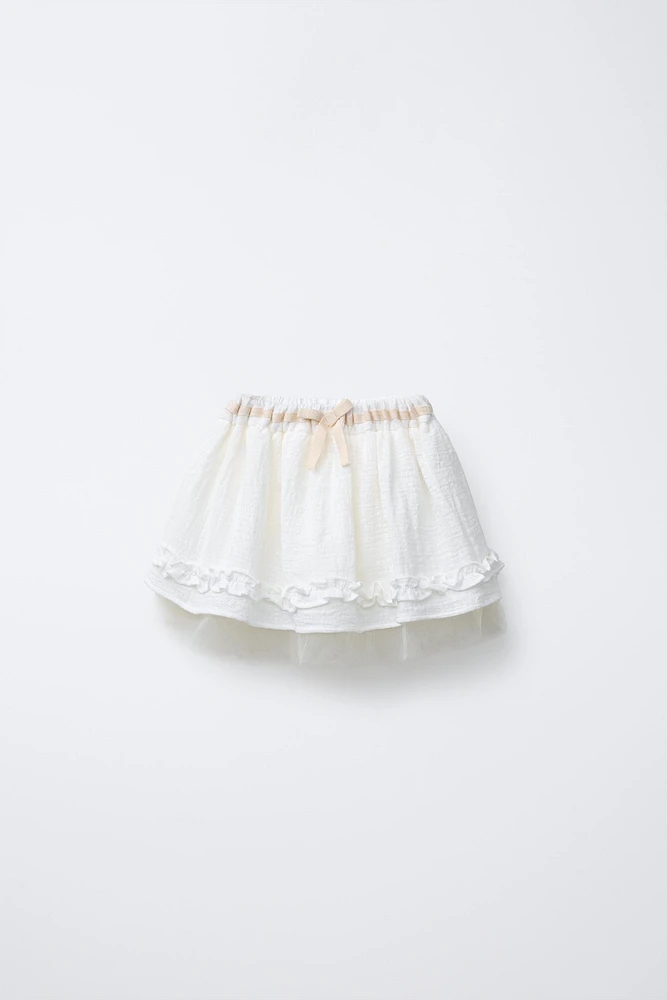 JUPE-SHORT TULLE