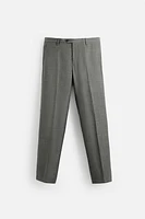 100% WOOL STRUCTURE SUIT PANTS